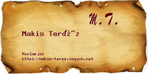 Makis Teréz névjegykártya